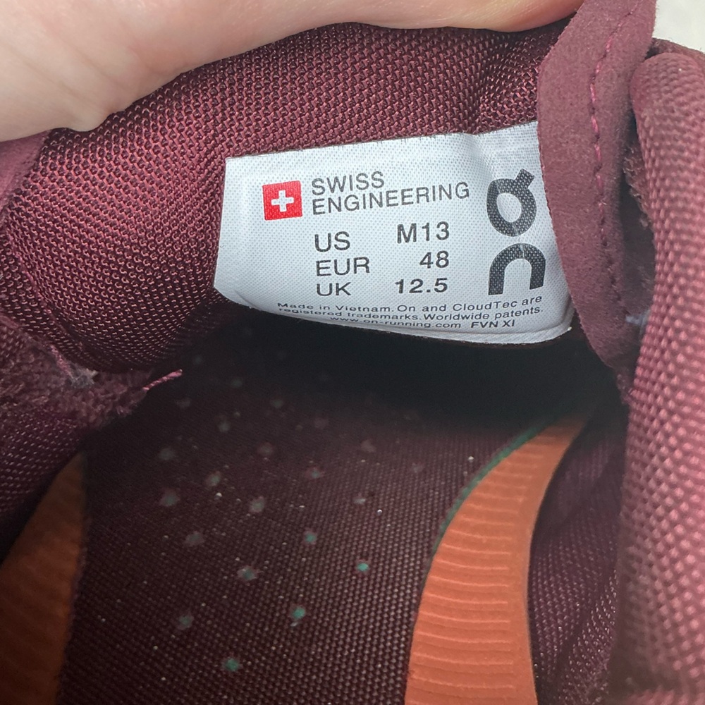 On Cloud Running Men’s Size 13 Cloudflow Rust/Limelight - Picture 13 of 15